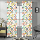 Tennis Pattern Print Design 03 Gauze Curtain