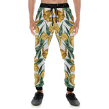 yellow tulips pattern Unisex Casual Sweatpants