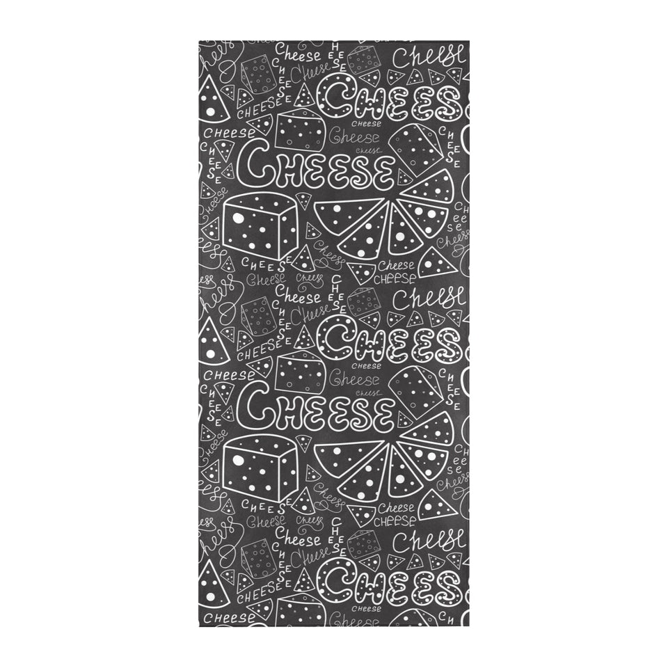 Handwritten cheese pattern Beach Towel