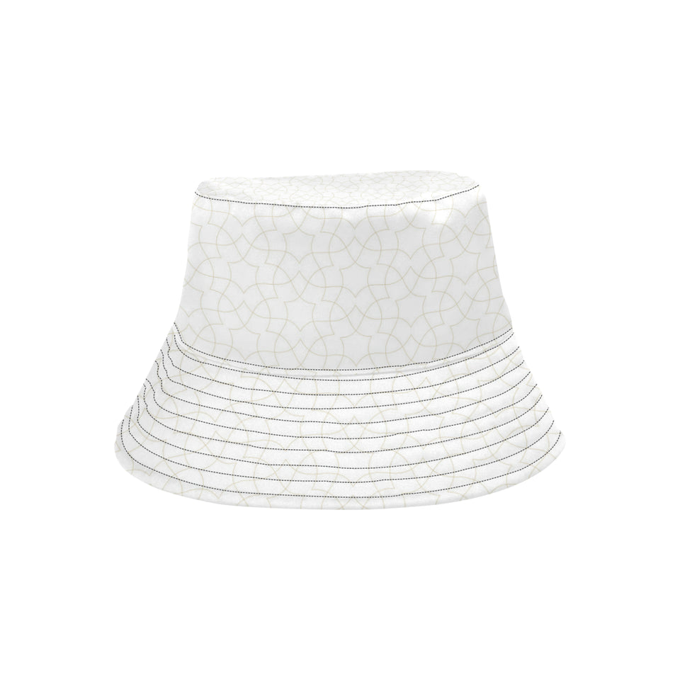 arabic white pattern Unisex Bucket Hat