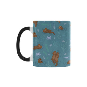 Sea otters pattern Morphing Mug Heat Changing Mug