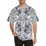 Guava tropical hand drawn pattern Men's All Over Print Hawaiian Shirt