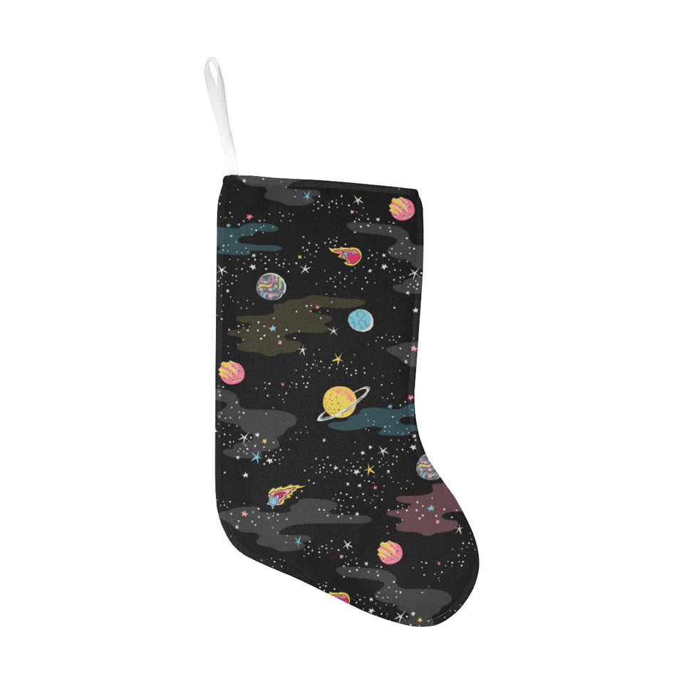 space pattern Christmas Stocking