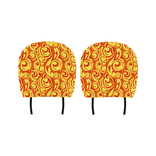 Fire flame design pattern Car Headrest Cover