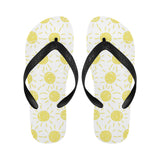 hand drawn sun pattern Unisex Flip Flops