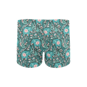 Elephants jungle pattern Men's Swimming Trunks
