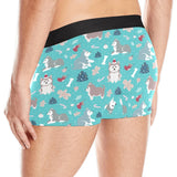 Christmas cute siberian husky puppie pattern Men's All Over Print Boxer Briefs Men's Underwear