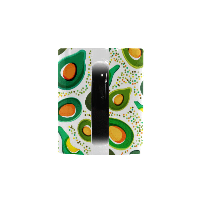 Avocado design pattern Morphing Mug Heat Changing Mug