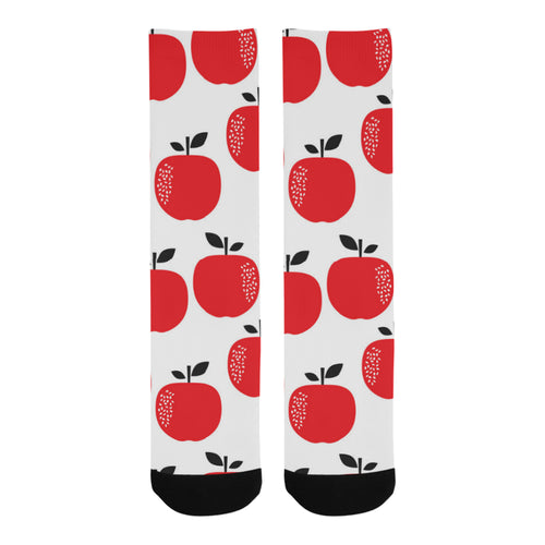 red apples white background Crew Socks