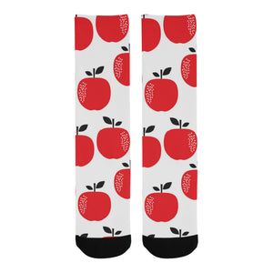 red apples white background Crew Socks