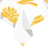 French fries white paper box pattern Tablecloth