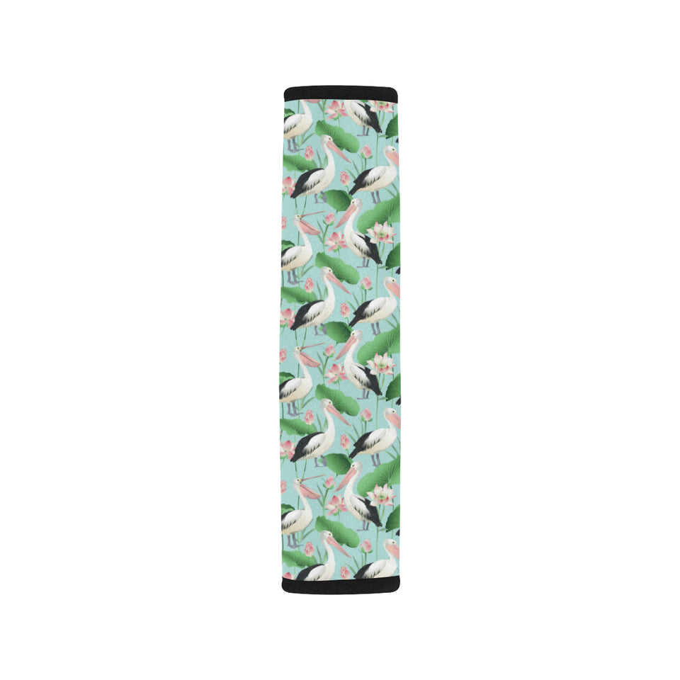 Pelican Pattern Print Design 01 Car Seat Belt Cover