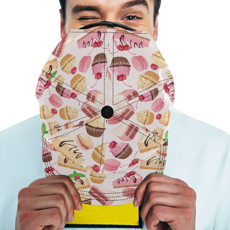 Cake cupcake sweets pattern All Over Print Snapback Cap