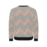 zigzag chevron striped pattern Men's Crew Neck Sweatshirt