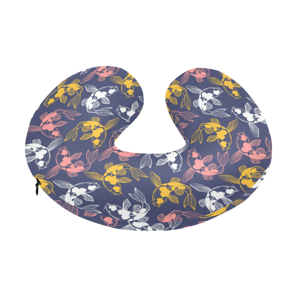 Fancy Carp pattern U-Shaped Travel Neck Pillow
