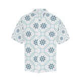 nautical steering wheel chain Men's All Over Print Hawaiian Shirt
