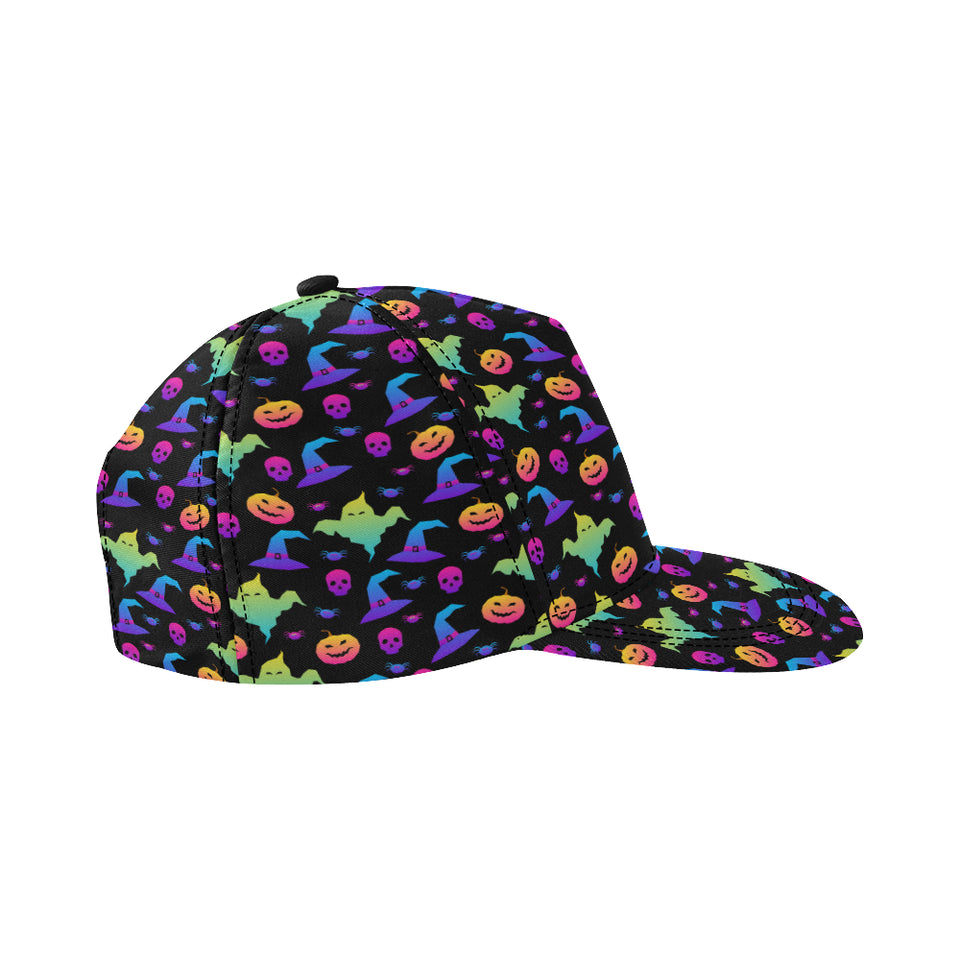 Colorful halloween background All Over Print Snapback Cap