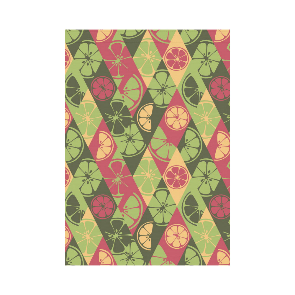 Cool Geometric lime pattern House Flag Garden Flag