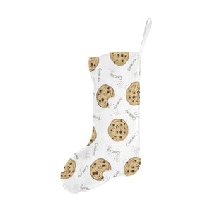 Sketch style cookie pattern Christmas Stocking