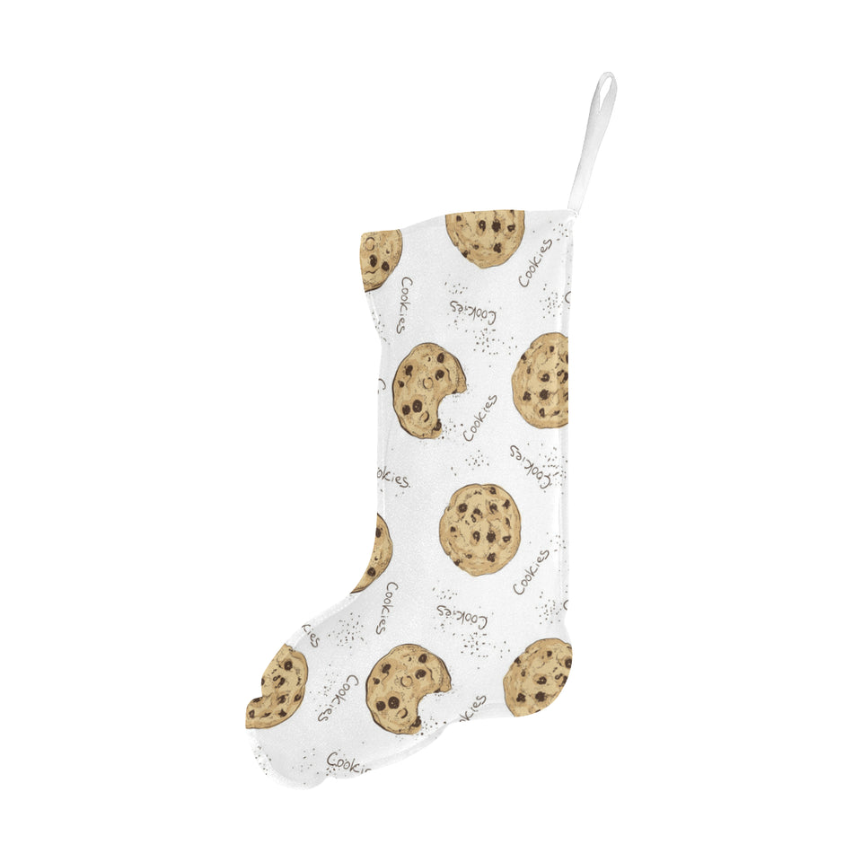 Sketch style cookie pattern Christmas Stocking