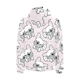 Cute french bulldog pattern Men's Padded Hooded Jacket