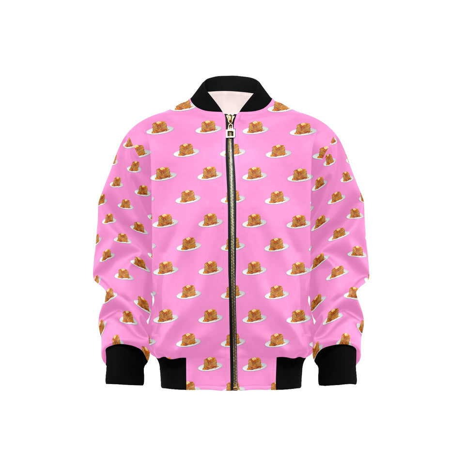 Pancake Pattern Print Design 04 Kids' Boys' Girls' Bomber Jacket