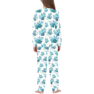Coral Reef Pattern Print Design 04 Kids' Boys' Girls' All Over Print Pajama Set