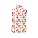 Rose Pattern Print Design 01 Men's Padded Vest
