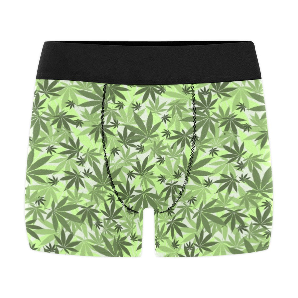 Canabis Marijuana Weed Pattern Print Design 01 Men's All Over Print Boxer Briefs Men's Underwear