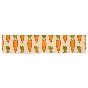 Carrot Pattern Print Design 04 Table Runner