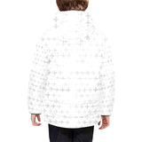 Airplane print pattern Kids' Boys' Girls' Padded Hooded Jacket