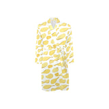 Potato Chips Pattern Print Design 02 Men's Long Sleeve Belted Night Robe