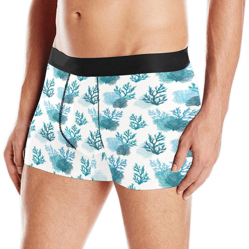 Coral Reef Pattern Print Design 04 Men's All Over Print Boxer Briefs Men's Underwear