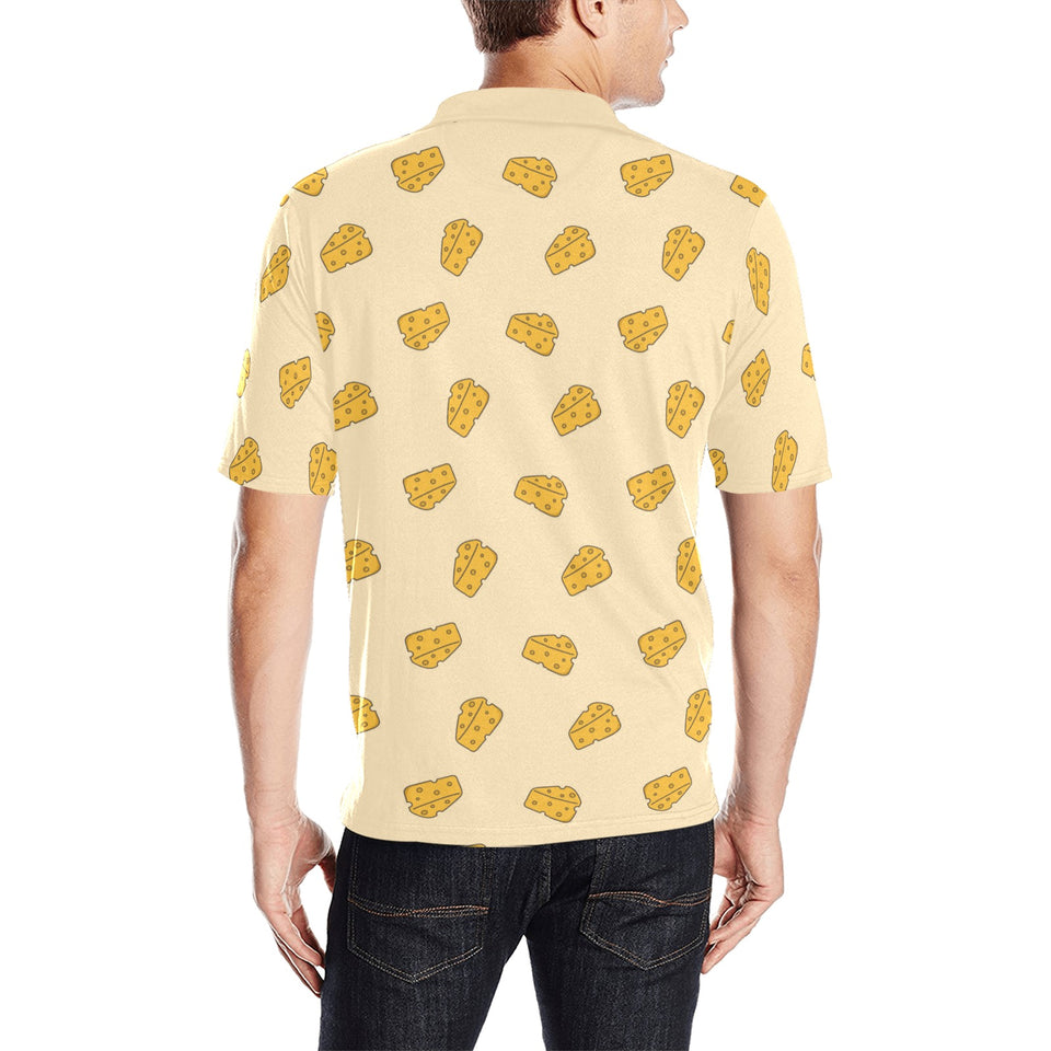 Cheese pattern Men's All Over Print Polo Shirt