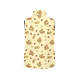 peanuts design pattern Women's Padded Vest