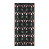 Deer Christmas new year pattern argyle Beach Towel