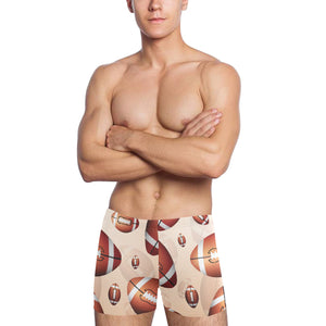 American football ball design pattern Men's Swimming Trunks