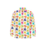 Pigeon Pattern Print Design 01 Men's Long Sleeve Polo Shirt