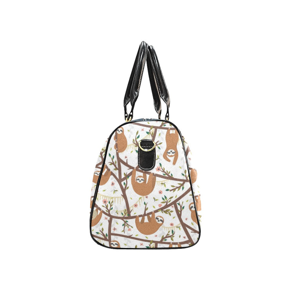 Sloths hanging on the tree pattern Travel Bag