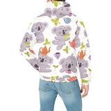 Cute koalas teapots tea Men's Padded Hooded Jacket