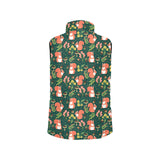 Squirrel Pattern Print Design 03 Women's Padded Vest