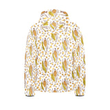 Corn Pattern Print Design 02 Kids' Boys' Girls' Padded Hooded Jacket