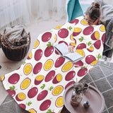 Passion fruit design pattern Blanket Robe with Sleeves