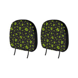 Alien Pattern Print Design 02 Car Headrest Cover