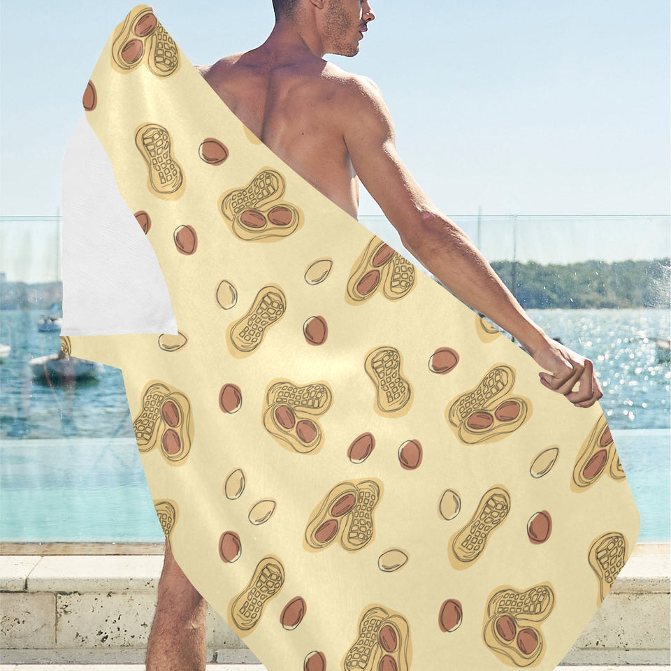 peanuts design pattern Beach Towel