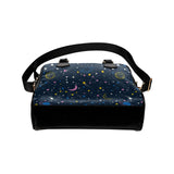 space pattern with planets, comets, constellations Shoulder Handbag