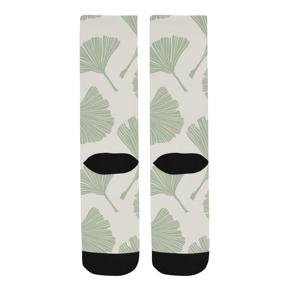 Ginkgo leaves pattern Crew Socks