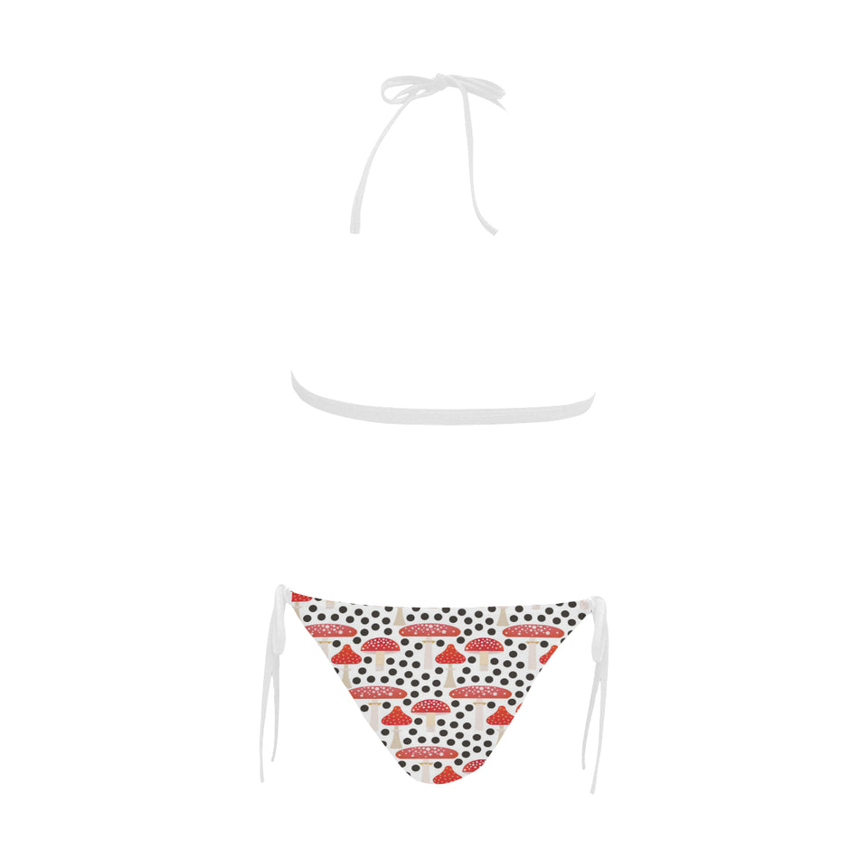 Red mushroom dot pattern Sexy Bikinis Two-Piece Swimsuits