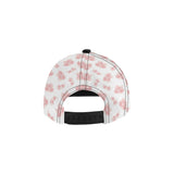 Pink sakura cherry blossom pattern All Over Print Snapback Cap