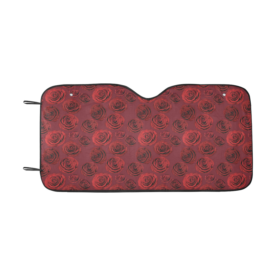 Rose Pattern Print Design 03 Car Sun Shade